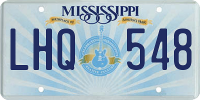 MS license plate LHQ548