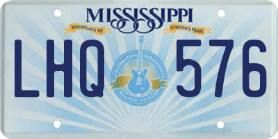 MS license plate LHQ576