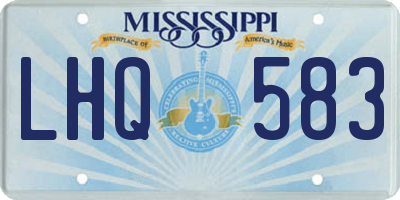 MS license plate LHQ583