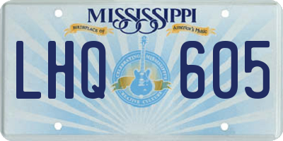 MS license plate LHQ605