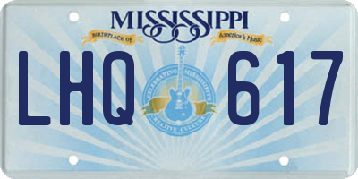 MS license plate LHQ617