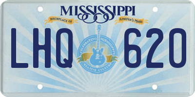 MS license plate LHQ620