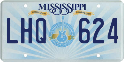MS license plate LHQ624