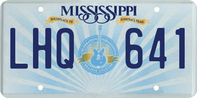 MS license plate LHQ641