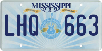 MS license plate LHQ663