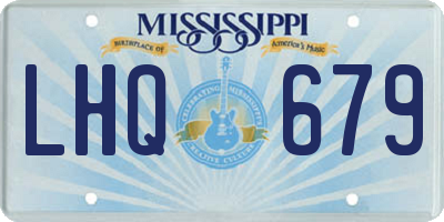MS license plate LHQ679