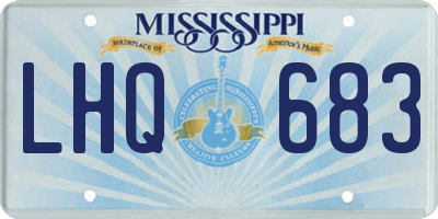 MS license plate LHQ683