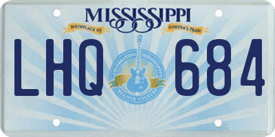 MS license plate LHQ684