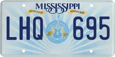 MS license plate LHQ695