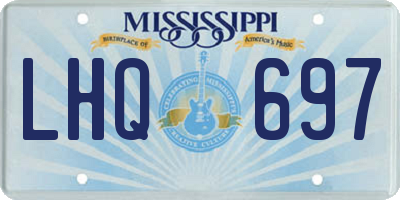 MS license plate LHQ697