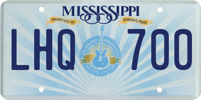 MS license plate LHQ700