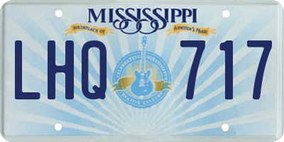 MS license plate LHQ717