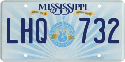 MS license plate LHQ732