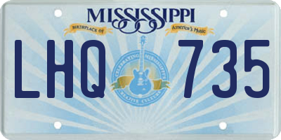 MS license plate LHQ735
