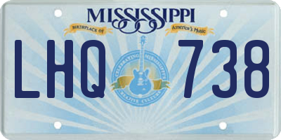 MS license plate LHQ738