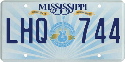 MS license plate LHQ744