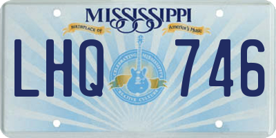 MS license plate LHQ746