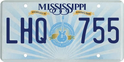 MS license plate LHQ755
