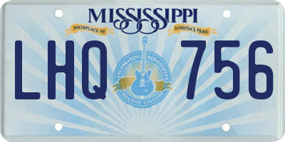 MS license plate LHQ756