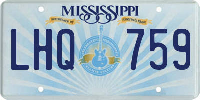 MS license plate LHQ759