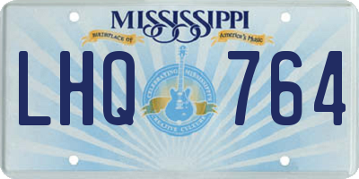 MS license plate LHQ764
