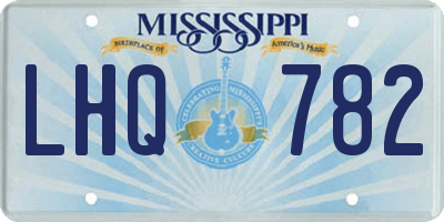 MS license plate LHQ782
