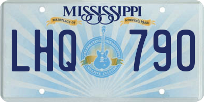 MS license plate LHQ790