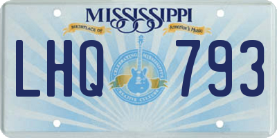 MS license plate LHQ793