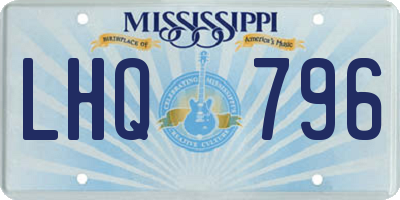 MS license plate LHQ796