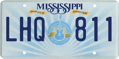 MS license plate LHQ811