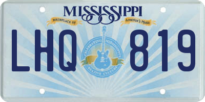 MS license plate LHQ819
