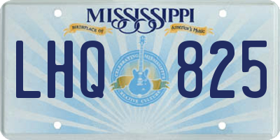 MS license plate LHQ825