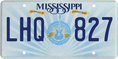 MS license plate LHQ827