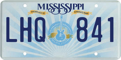 MS license plate LHQ841