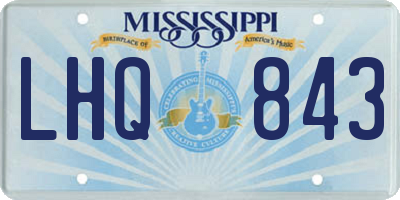 MS license plate LHQ843