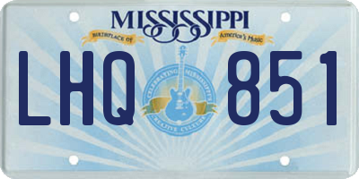 MS license plate LHQ851