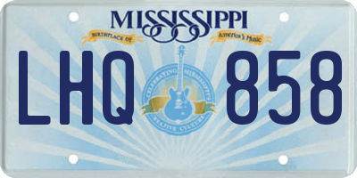 MS license plate LHQ858