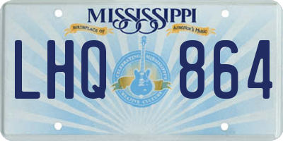 MS license plate LHQ864