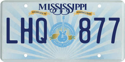 MS license plate LHQ877