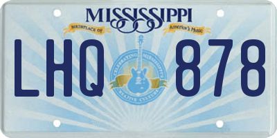 MS license plate LHQ878