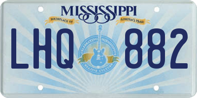MS license plate LHQ882