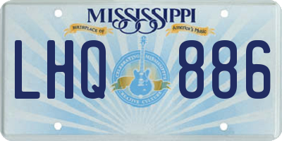 MS license plate LHQ886