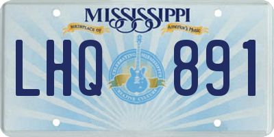 MS license plate LHQ891