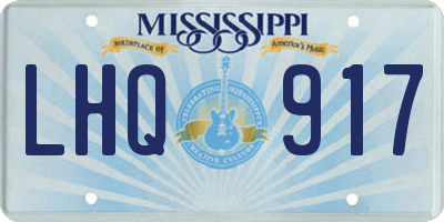 MS license plate LHQ917