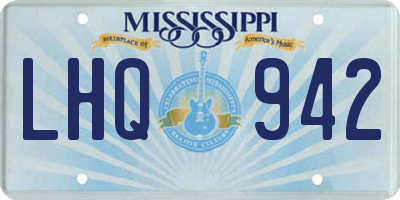 MS license plate LHQ942