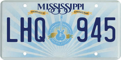 MS license plate LHQ945