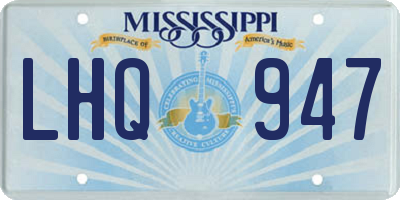 MS license plate LHQ947