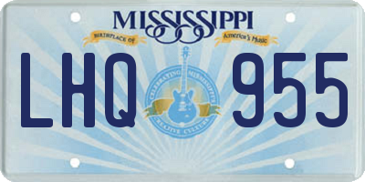 MS license plate LHQ955