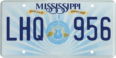 MS license plate LHQ956