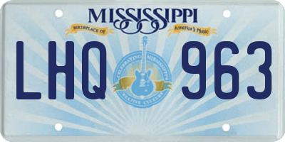 MS license plate LHQ963